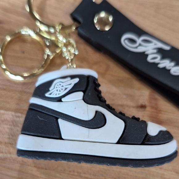 Nike Black and White Keychain / Bag Pendant - Picture 2 of 5